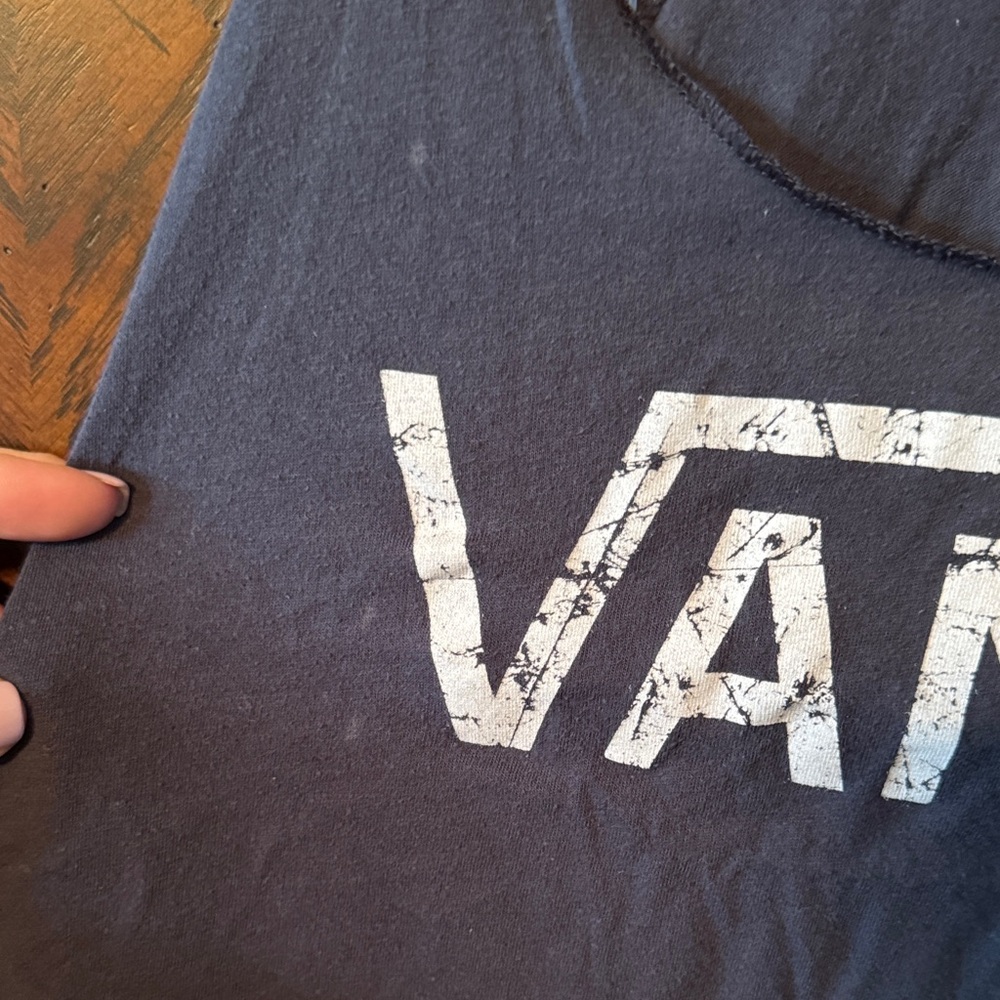 Vans Women's Dark Blue Loose Fit Tank Top - Picture 4 of 4